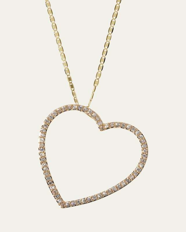 14K Gold Flawless Heart Necklace